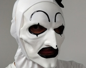 Psycho Clown Maske (Kapuze und Hut angebracht)