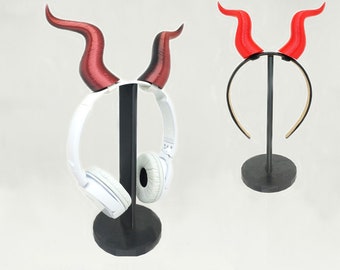 Maleficent Horns for Headset / Horns Headband /Horns for Headphones / Demon Cosplay Horns / Large Cosplay Horns