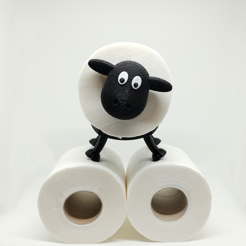Toilet Paper Holder Sheep / Toilet Roll Holder / Bathroom Decor image 4