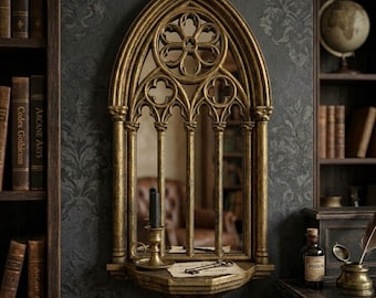 Gothic Mirror with Wall Altar