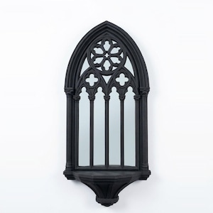 Scrying Gothic Wall Mirror with Shelf - Fantasy Mirror for Spooky Decor image 7