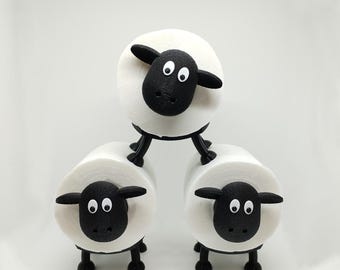 Sheep Toilet Paper Holder / Sheep Toilet Roll Holder / Funny Toilet Paper Holder / Bathroom Decor / Animal Toilet Paper Holder