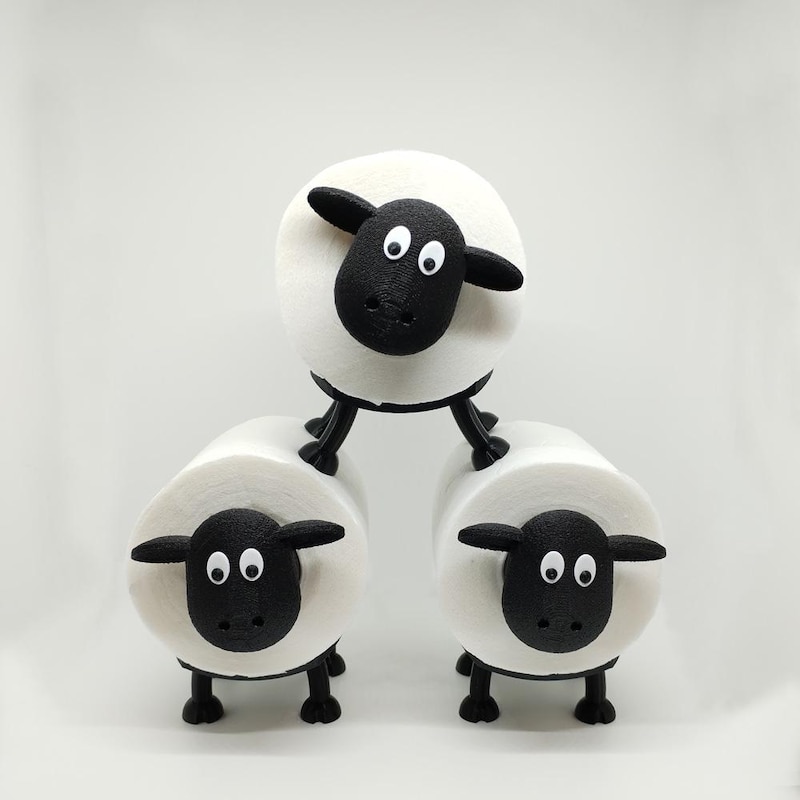 Sheep Toilet Paper Holder / Sheep Toilet Roll Holder / Funny Toilet Paper Holder / Bathroom Decor / Animal Toilet Paper Holder