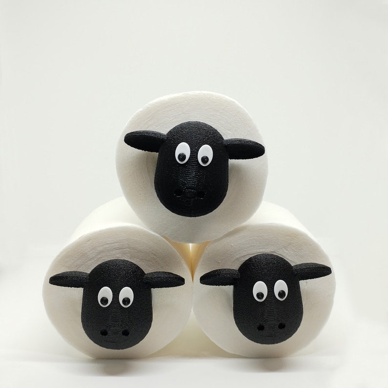 Toilet Paper Holder Sheep / Toilet Roll Holder / Bathroom Decor zdjęcie 8