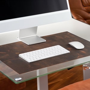 Leather Desk Mat, Custom Desk Blotter, Handmade Custom Mouse Pad, Personalized Mouse Pad, Leather Desk Accessories, Tech Accessories