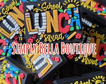 School Lunch Squad Focal Bead