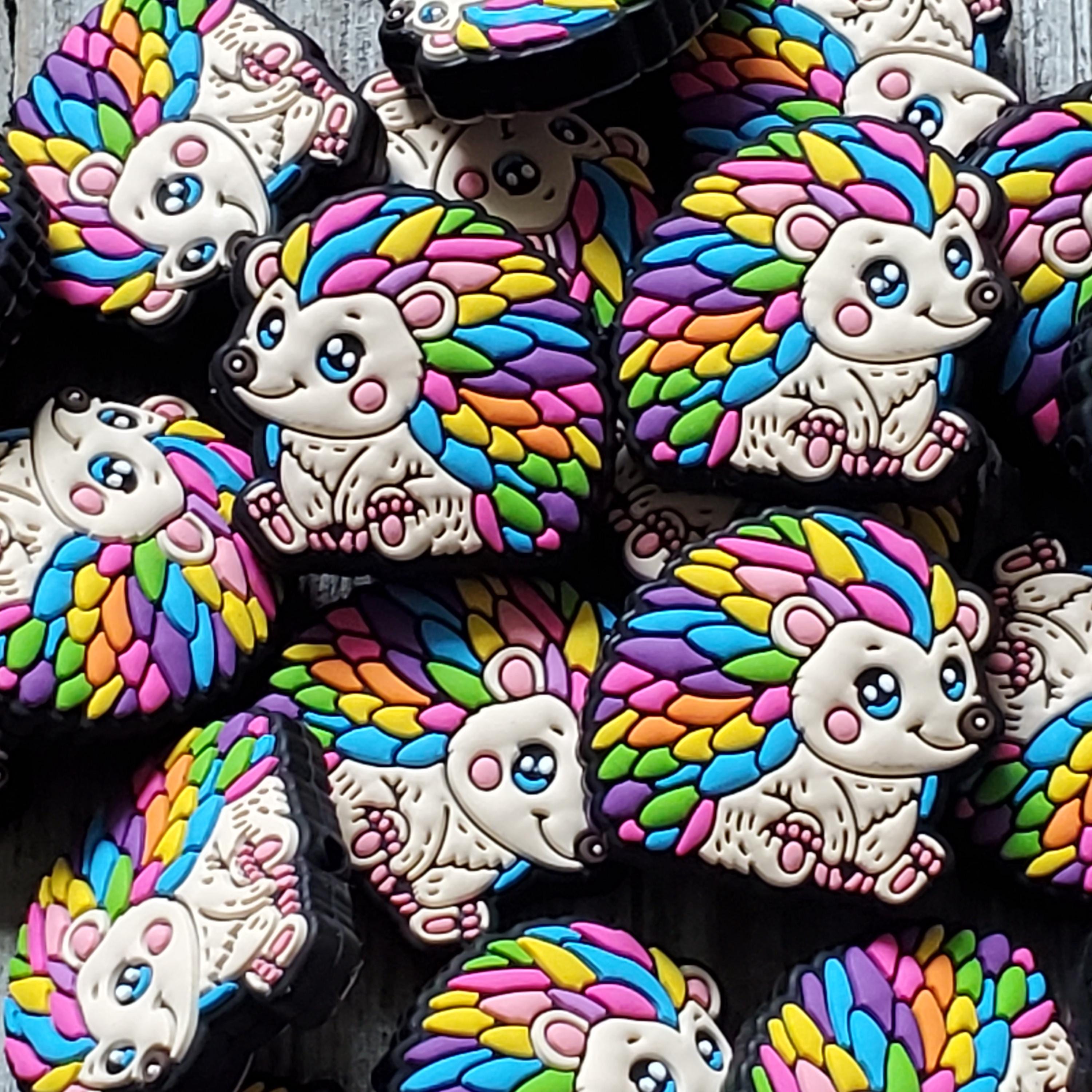 Colorful Hedgehog Focal Bead