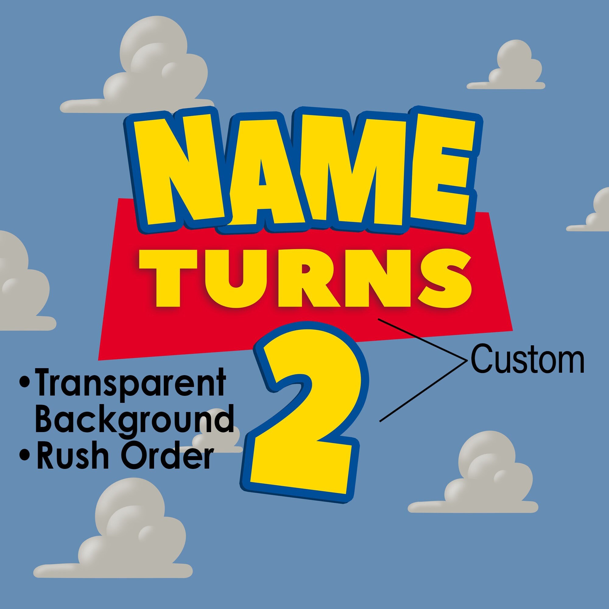 Personalized Toy Story Logo Add Magic to Your Party Etsy