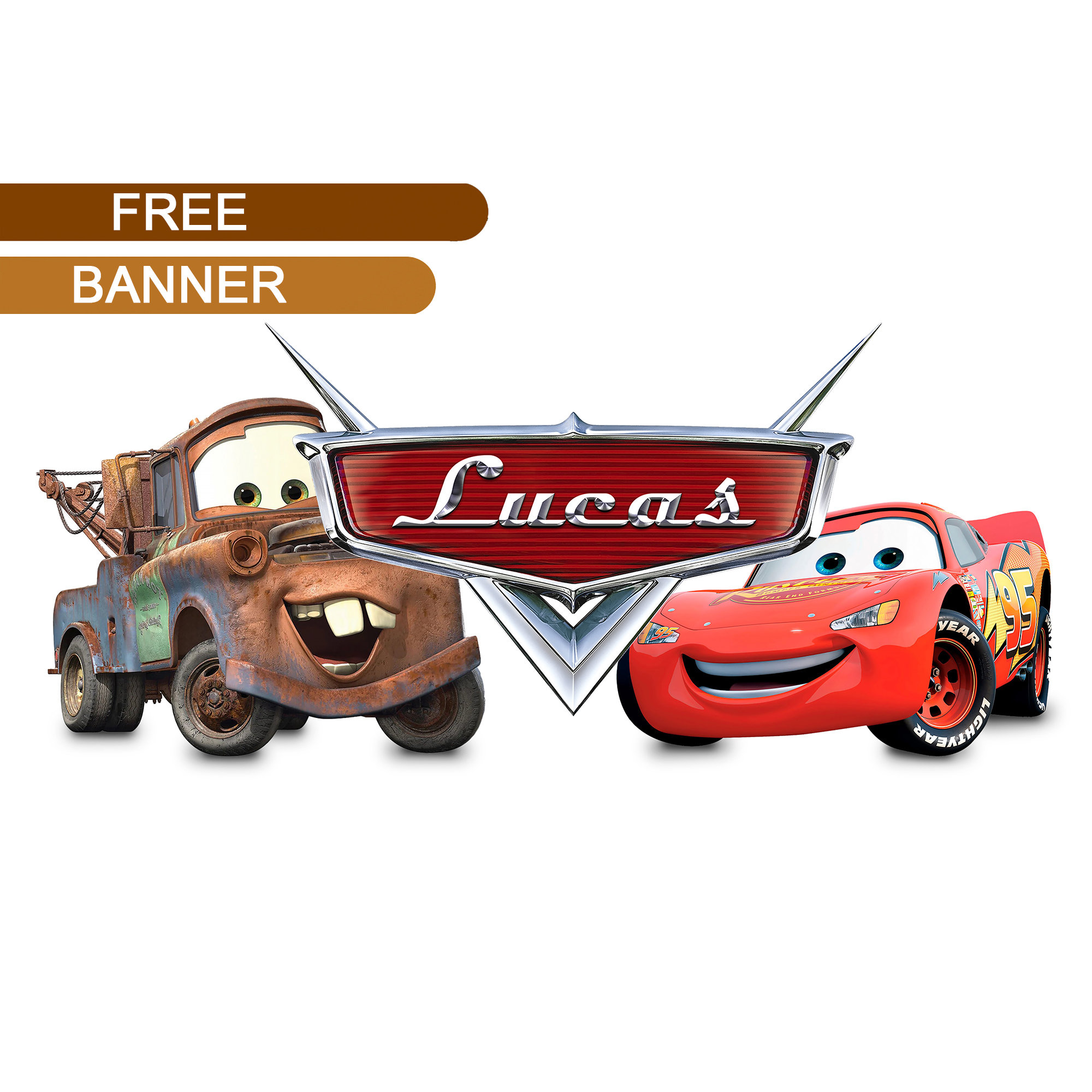 Personalized Disney's Cars Logo With Name Cars Themed Etsy