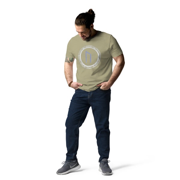 Empower Your Wardrobe: Unisex Organic Cotton T-Shirt with URUZ Rune