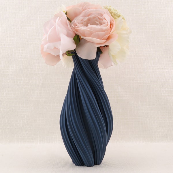 The Licorice (With Flair): Unique Decorative Vase for Home Decor -3DPrint Centerpiece- Used For Faux, Dried and Preserved Flowers & Plants