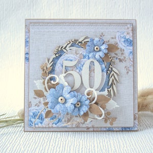 Tarjeta de cumpleaños floral, regalo de agradecimiento para ella, Pensando en ti, Saludos personalizados para abuela, madre, hermana, tarjeta de mensaje de mejor amiga