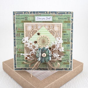 Regalo per ragazzi, biglietto di compleanno per lui, auguri di anniversario per il marito, biglietto personalizzato con nome, auguri verdi, sorpresa per la festa di pietra miliare,