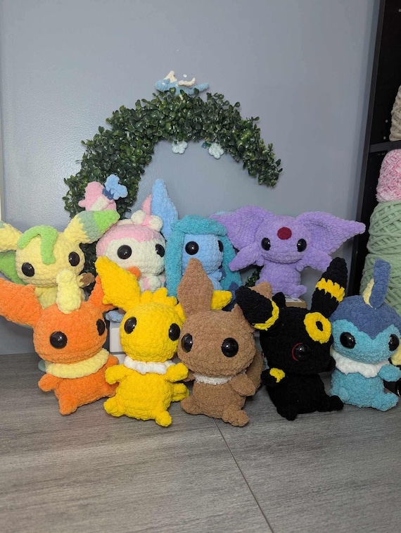 Not mon, Crocheted monster foxes, Crocheted plushies, Handmade plushies, plush toys, stuffed toys