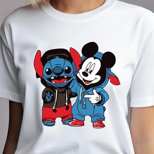Disney Stitch Mickey T-Shirt, Disneyworld Stitch Shirt, Funny Mickey Shirt, Love Mickey Shirt, Disney Kids Tee, Disney Kids Cartoon Shirt