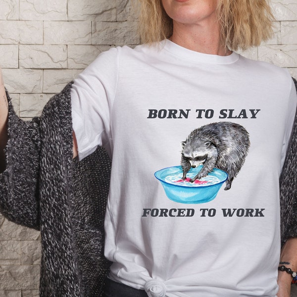 Born To slay Forced to work Unisex Shirt, Crewneck Sweatshirt, Boney island funny Travel Clothing, Born to slay tshirt, Popular shirts