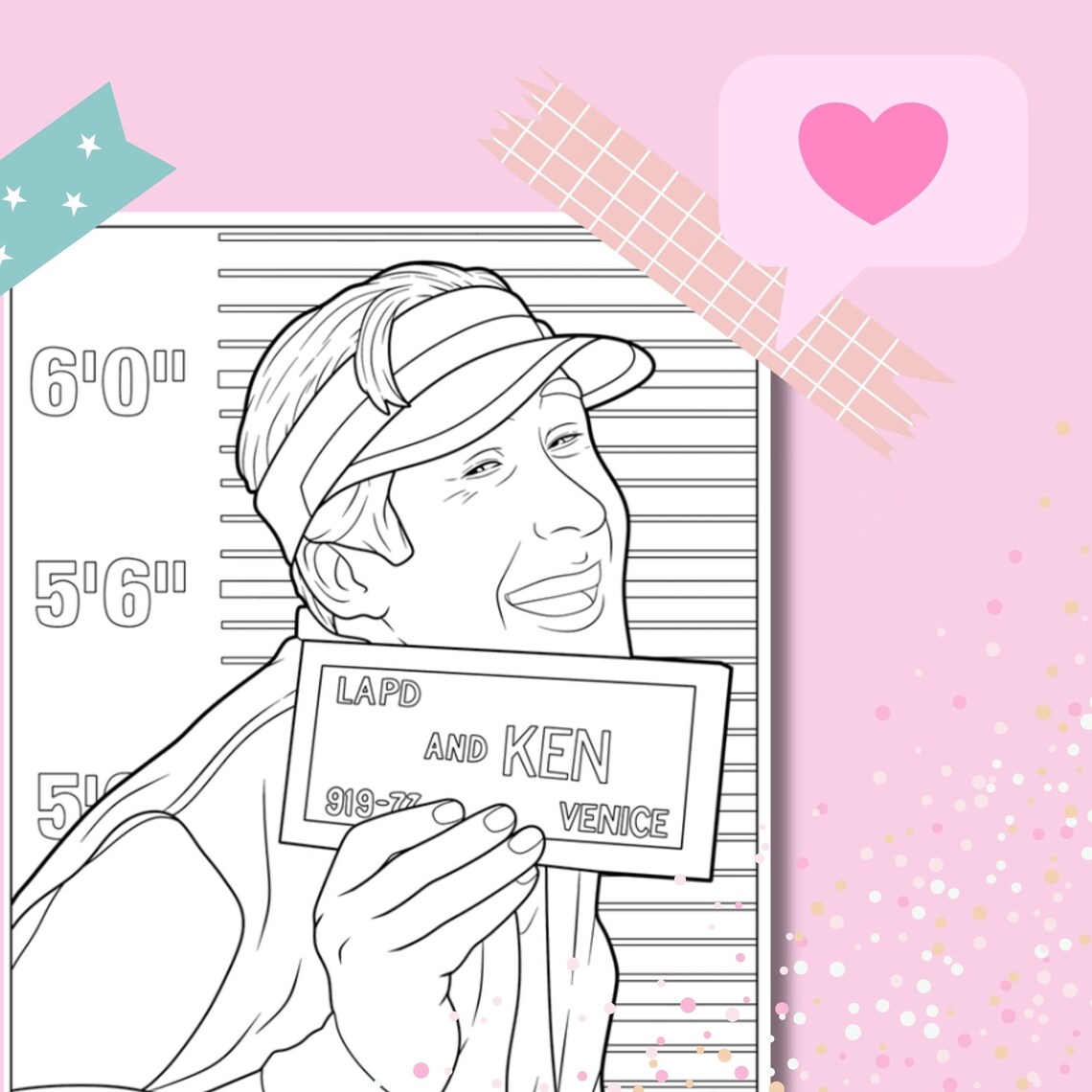Printable Colouring Sheets, Pink Coloring Page, Printable Barbi
