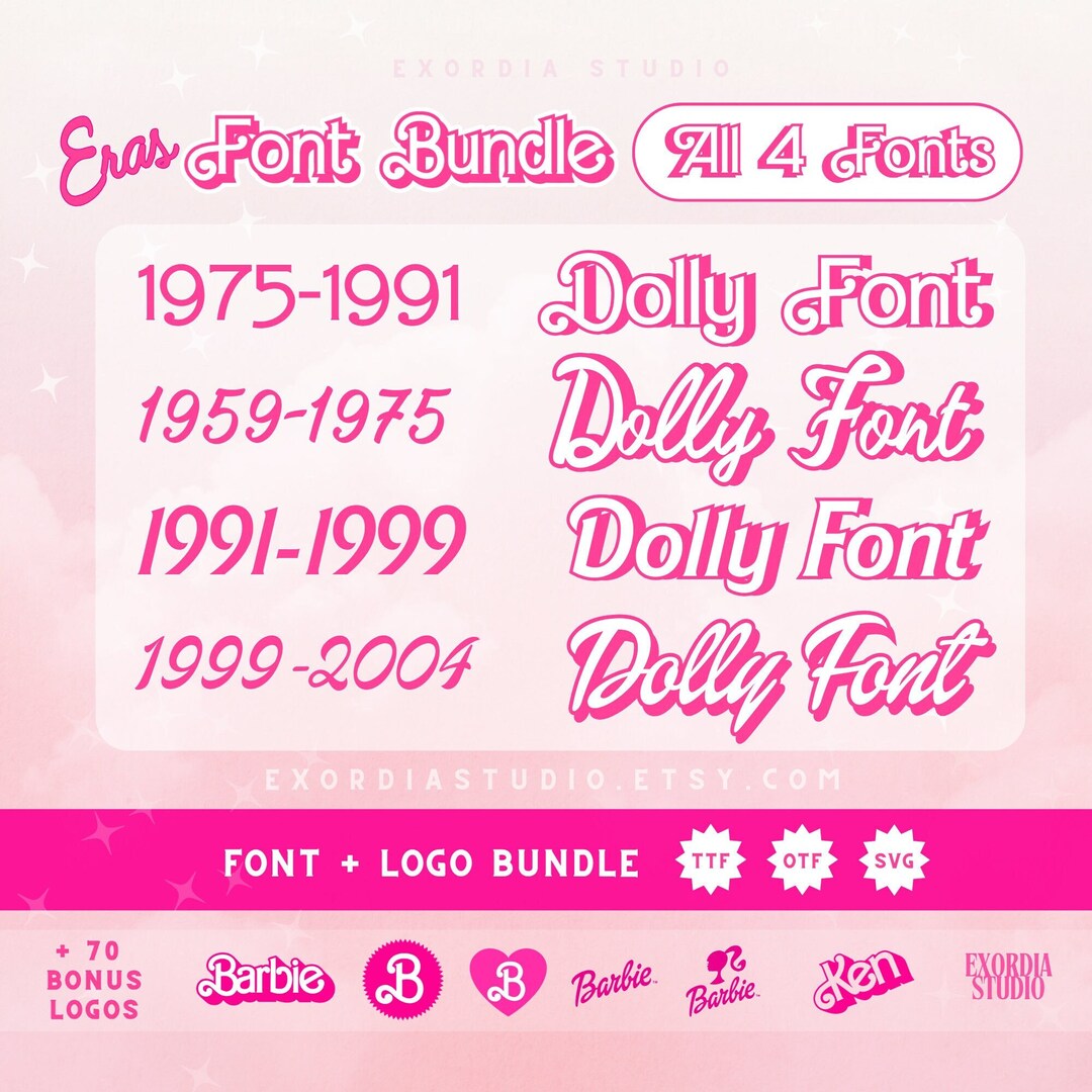 dolly-font-bundle-all-4-barbi-fonts-letters-babe-dolly-etsy-uk