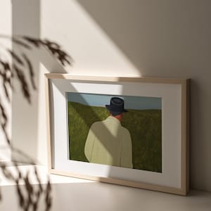 Back Portrait Art Print: Boho Home Decor (Digital Download)