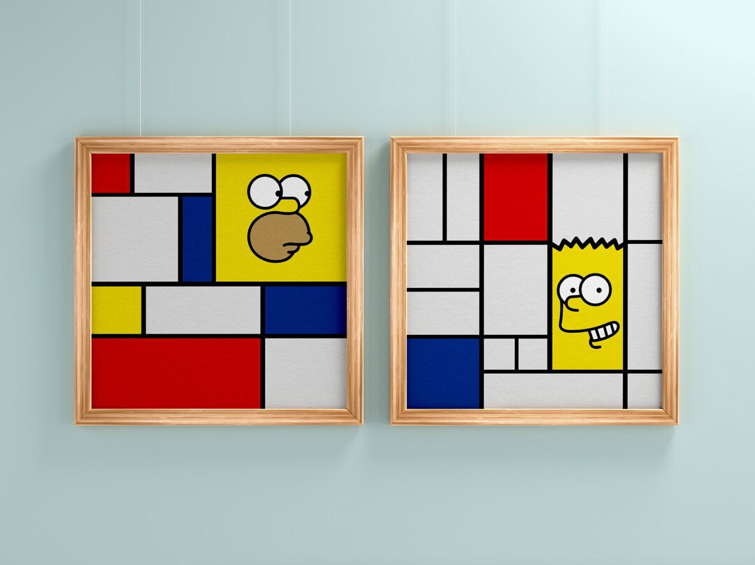 thumbnail image 2 of The Simpsons Characters Of Springfield 17x11 Inch Unframed Illustration Art Print Poster 2 of 6