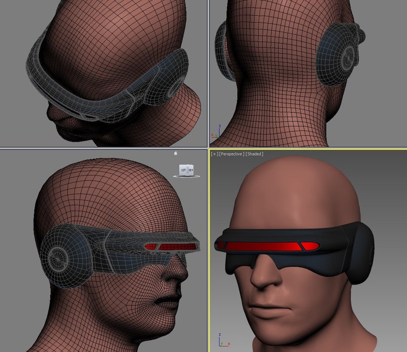 Xmen Cyclops Laser Beam Visor Glasses for Cosplay STL Etsy