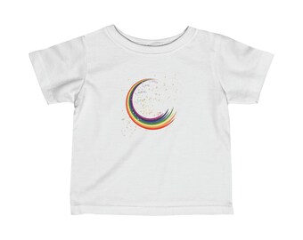 Infant tshirts, Chakra, Rainbow, Boys, Girls, Graphic Tee for kids, 100% cotton, Affirmation tee