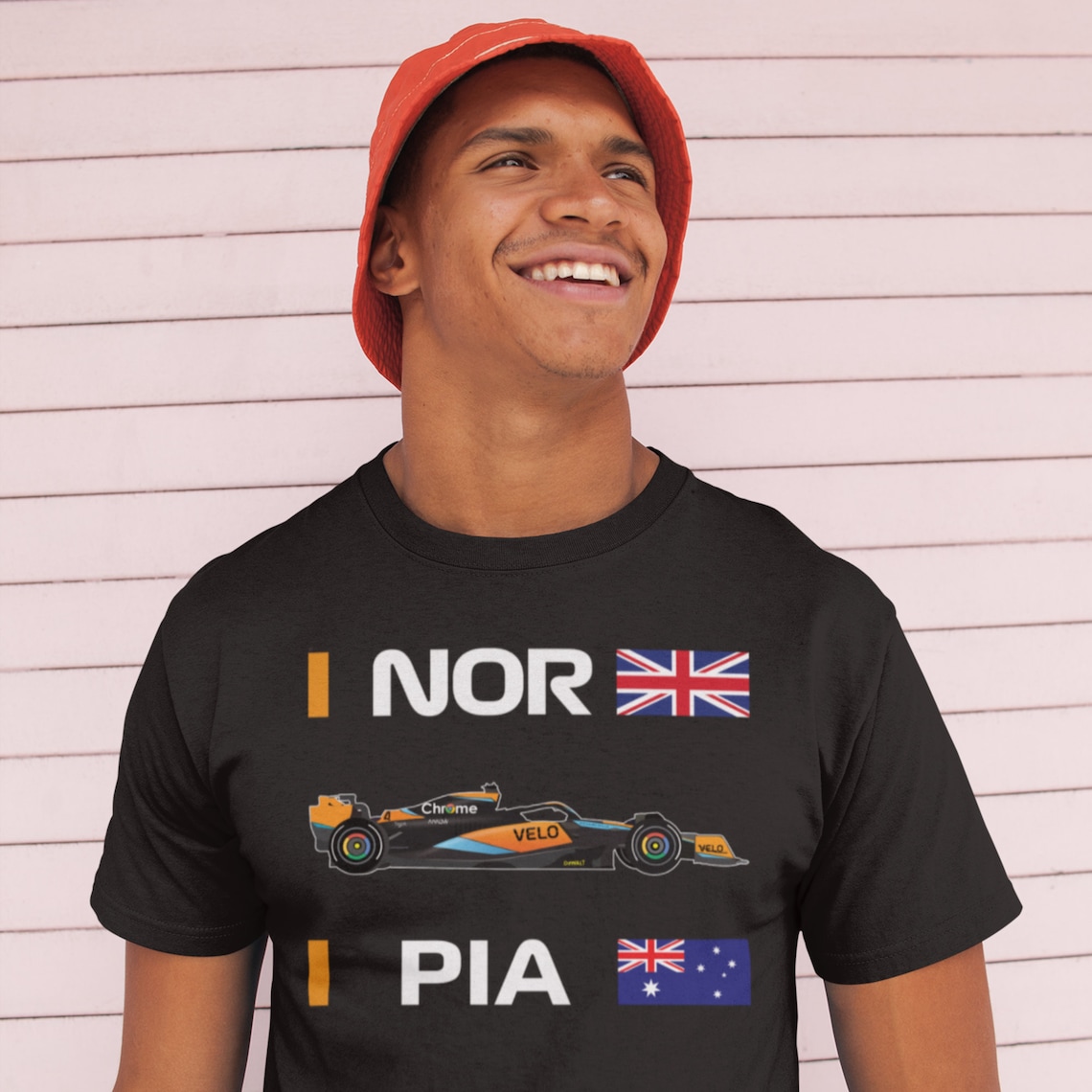 2025 McLaren Racing F1 T-Shirt Arancione - Lando Norris - Formula 1 - Taglie S-3XL Nuova - Foto 3