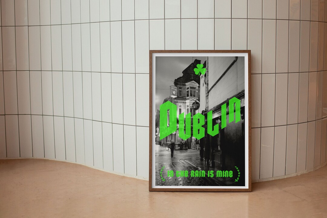 Fontaines DC Big Inspired Dublin Travel Print // A4 A3 // Etsy