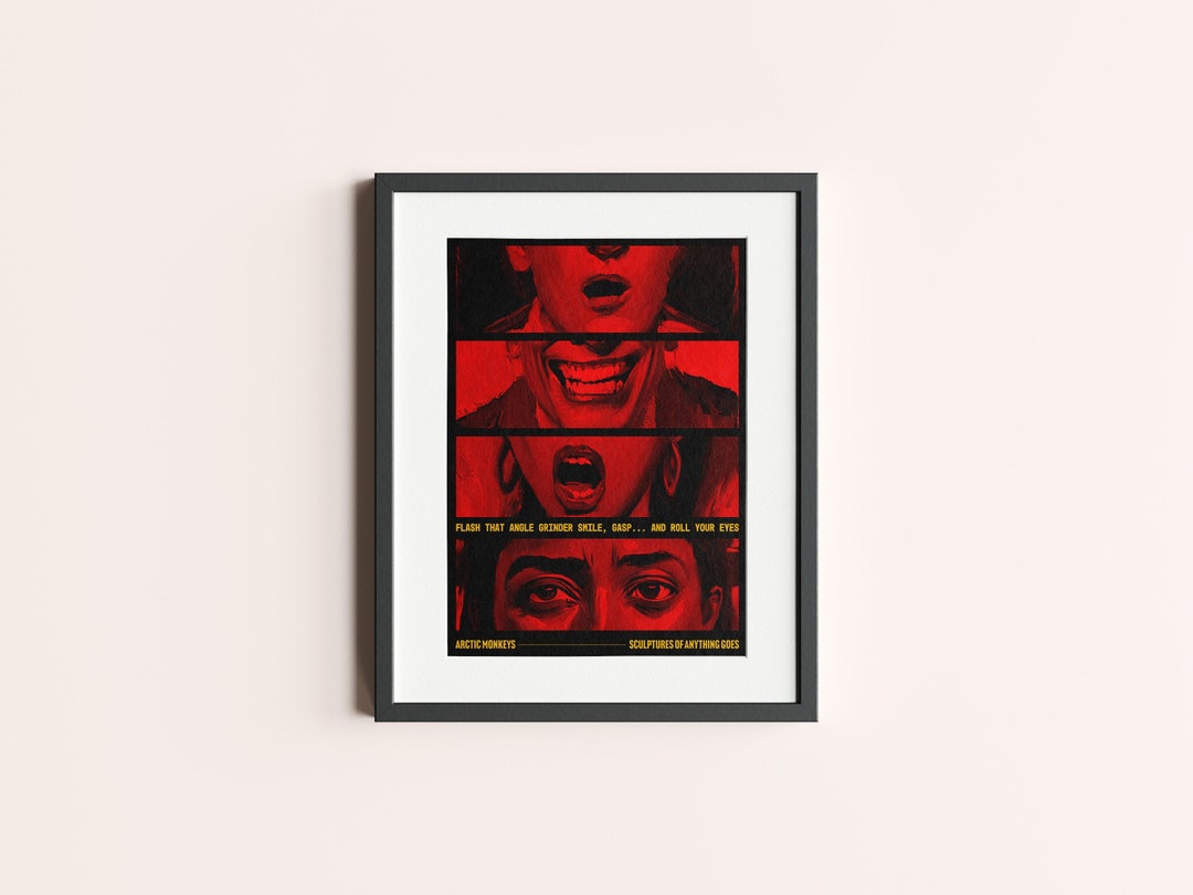 Arctic Monkeys Sculptures of Anything Goes Inspired Print // Etsy
