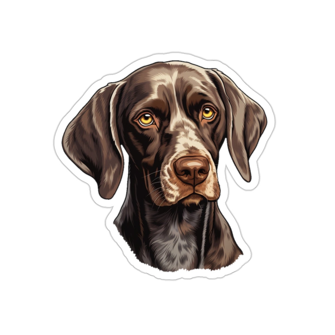 German Shorthaired Pointer Sticker Vinyl Laptop Sticker - Etsy