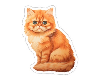 Persian Cat Sticker | Vinyl | Laptop Sticker | Decal