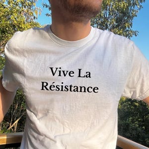 Vive La Resistance Feminist Tee – Empowering Women’s Rights Shirt, Female Power Statement, Soft & Comfy Gift for Feminists