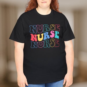 Nurse T-shirt, Colorful Nursing Shirt, New Nurse Gift Idea, Nurse Graduate Gift, Nurse Appreciation, Nurse Week Matching Tee