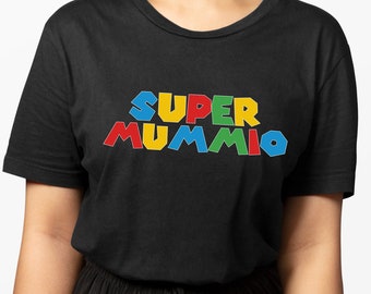 Super Mommio Shirt, Mothers Day Gift T-shirt, Gamer Mom Shirt, Super Mom Shirt, Best Gift for Moms, Vintage Gamer Shirt