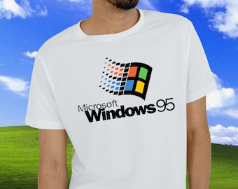 T-shirt cadeau W95, chemise emblématique vintage unisexe, t-shirt d'été esthétique des années 90, sweat à capuche de vacances, chemise nostagics des années 2000