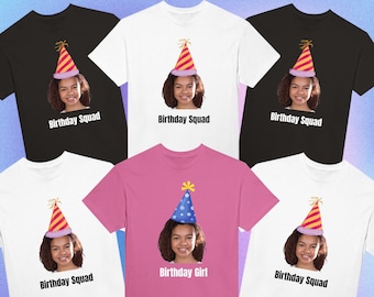 Maglietta personalizzata per la festa di compleanno, maglietta con foto personalizzata