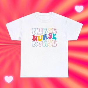 Krankenschwester-T-Shirt, buntes Krankenschwester-Hemd, neue Krankenschwester-Geschenkidee, Krankenschwester-Abschlussgeschenk, Krankenschwester-Anerkennung, Krankenschwester-Woche, die zusammen passt Bild 2