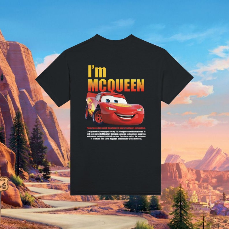 Camisa a juego de Cars, camiseta de pareja de L. Mcqueen y Sally, Kachow L. Mcqueen, camisa Im Lightning Sally Cars, película Lightning imagen 4