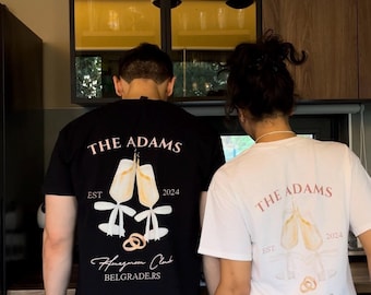 Custom Honeymoon Club Tshirt, Mr and Mrs Crewneck Shirts, Just Married Shirts, Social Honeymoon Club Shirts, Couple Tee