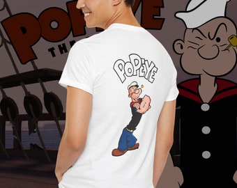 Polivepoyleyes Sailor Cartoon Paar Shirt, Kult Vintage Film Musik Passendes T-Shirt, Geschenk für Freund, Kleidung Süßes Passendes Outfit