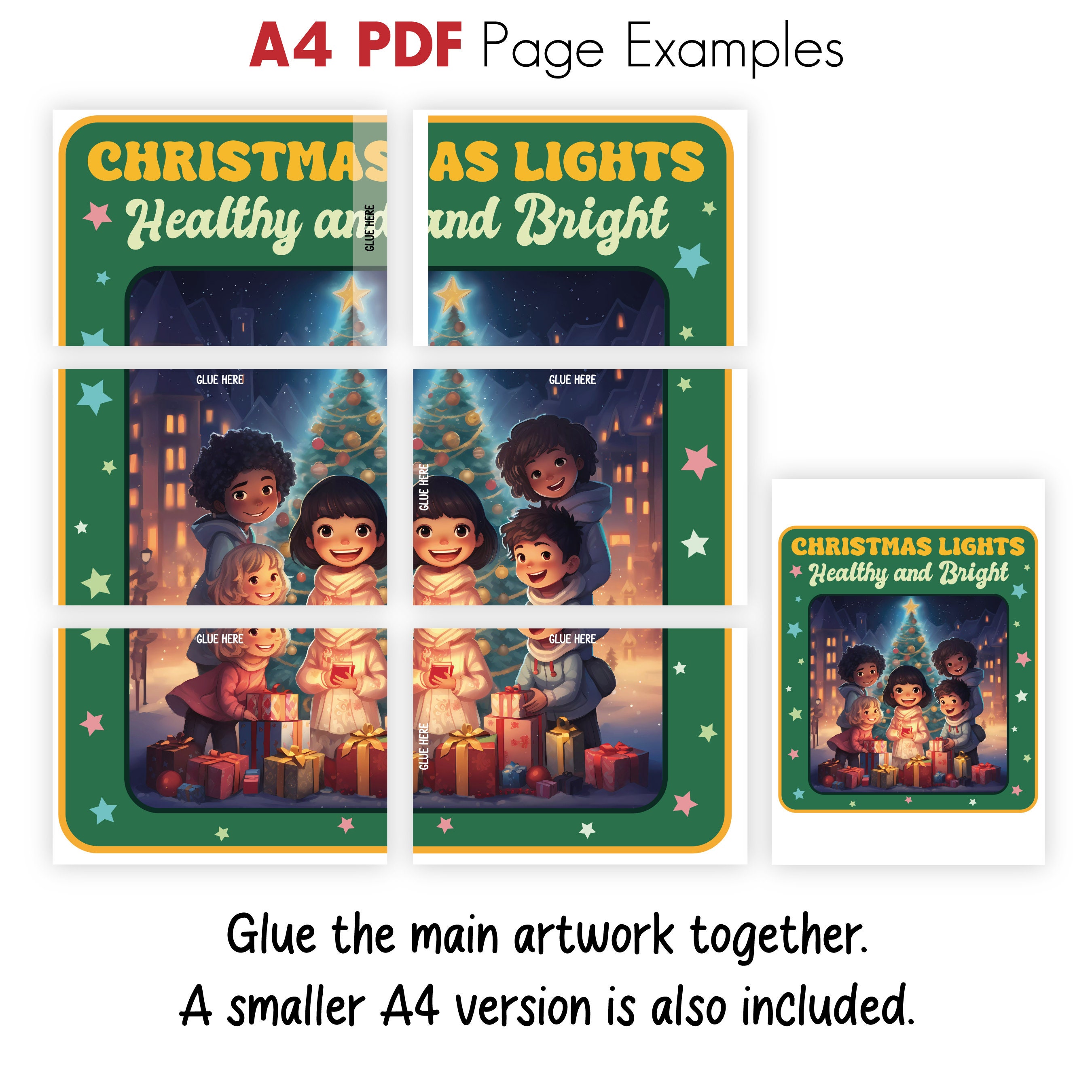 Christmas Lights Bulletin Board Kit, School Nurse Christmas Bulletin Board, Nurse Winter