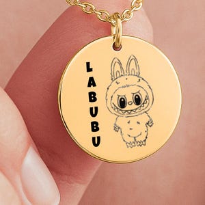 Labubu necklace for toy lovers toy collectors necklace