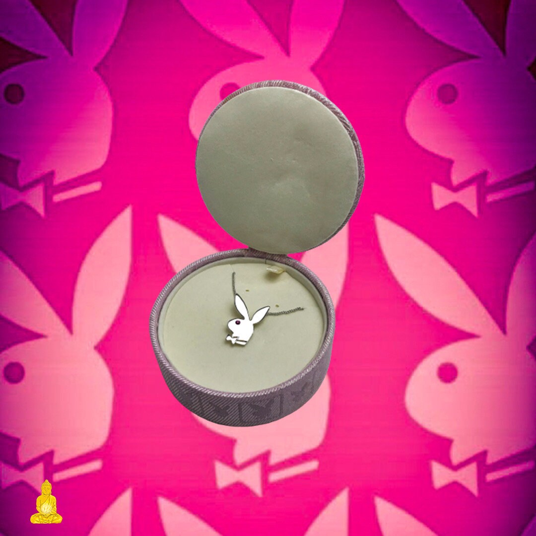 Platinum Swavorski Crystal Vintage Playboy Necklace. Etsy