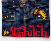 Von Dutch Denim Mini Skirt - Etsy