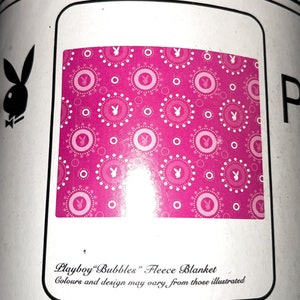 Playboy Fleece Bubble Blanket