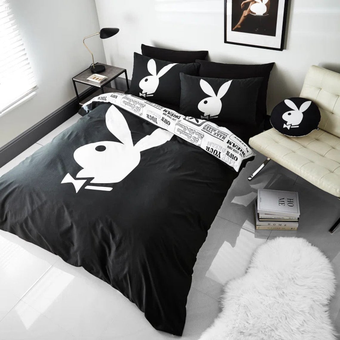 Original PlayBoy Reversible Bedding
