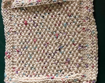 Seed Stitch Dishcloth