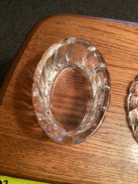 Lead Crystal Trinket Jar.  Oblong 4” by 2 3/4”.  … - image 7