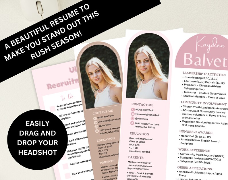 Sorority Resume Template Sorority - Il 794xN.5156183708 S91z 