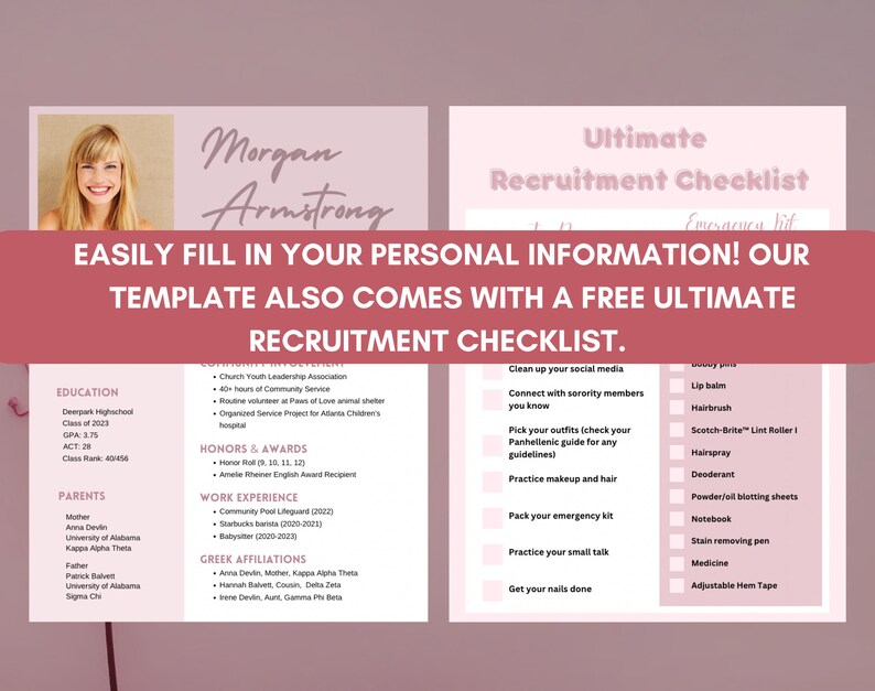 Sorority Resume Template 2023 Sorority - Il 794xN.5236335174 Hmr5 